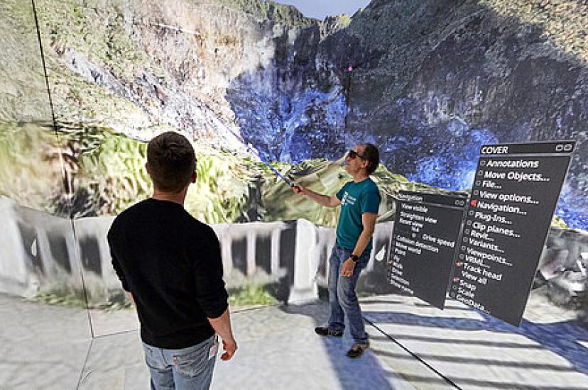 Created using data captured by a drone, the digital twin makes it possible to explore its dramatic landscape in Stuttgart using virtual reality