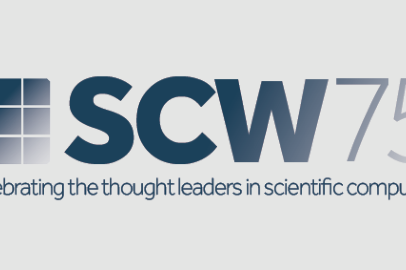 The Scientific Computing World 75 (SCW75) logo
