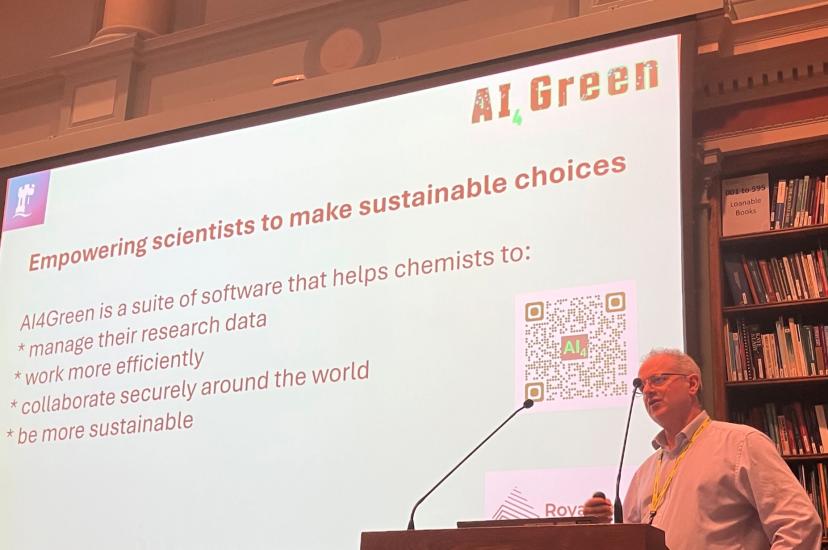 Professor Jonathon Hirst giving a talk