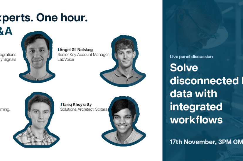 Connected science: solve disconnected lab data with integrated workflows - Live Online Panel Discussion