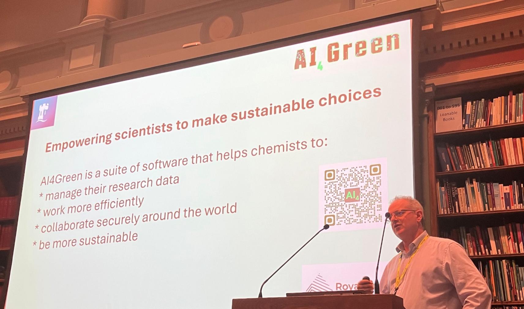 Professor Jonathon Hirst giving a talk