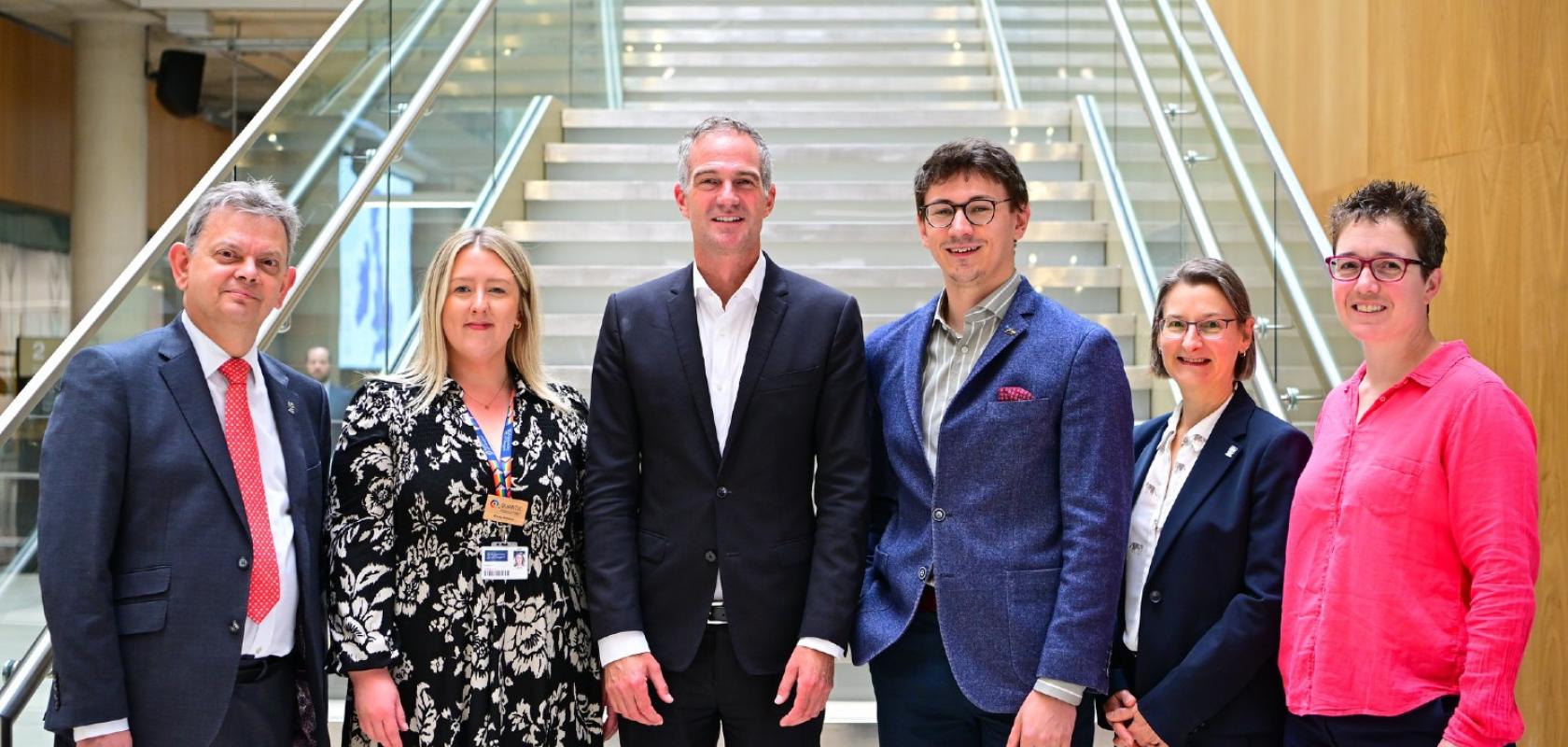 Peter Kyle announced new quantum hubs following a visit to the University of Glasgow