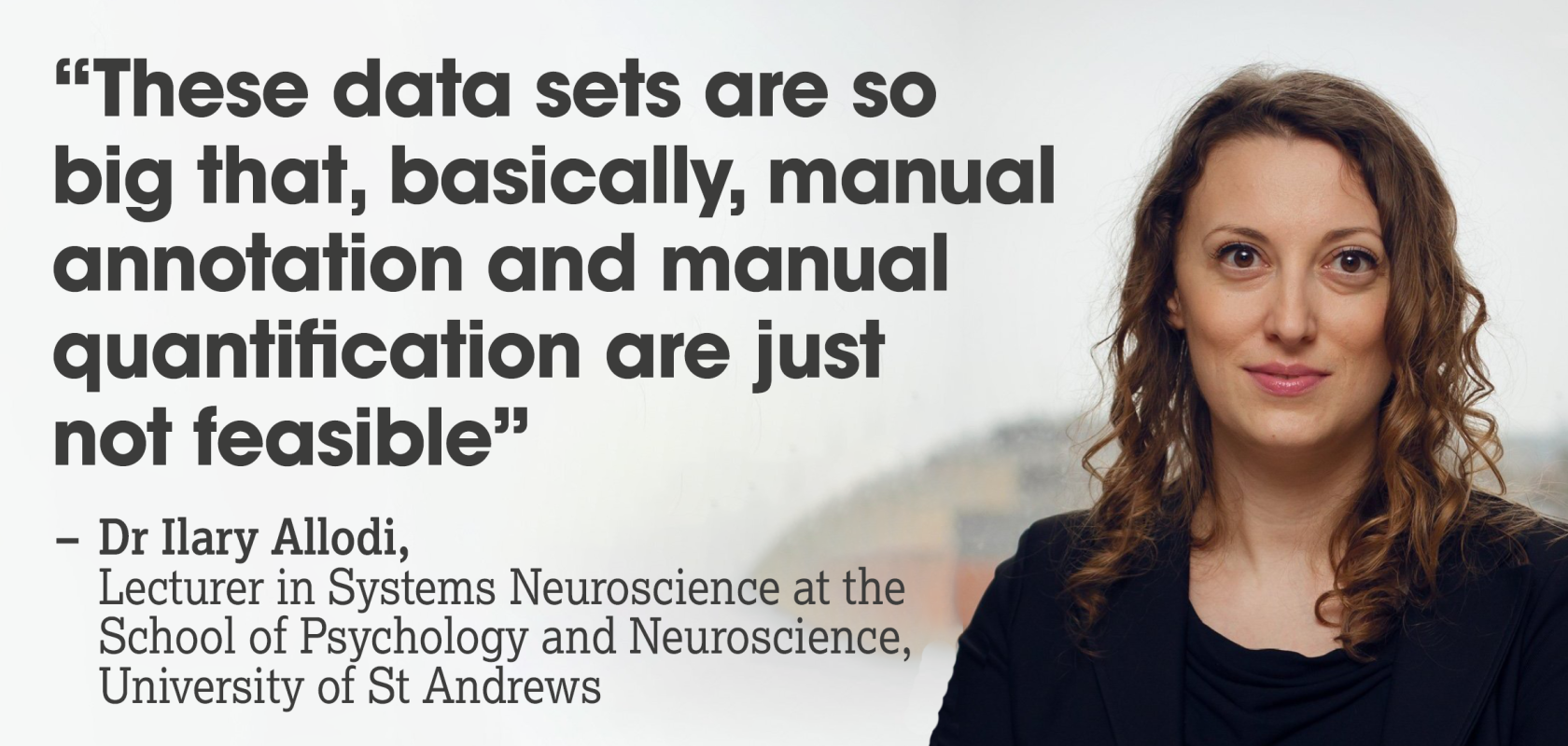 Dr Ilary Allodi, Lecturer in Systems Neuroscience at the School of Psychology and Neuroscience, University of St Andrews
