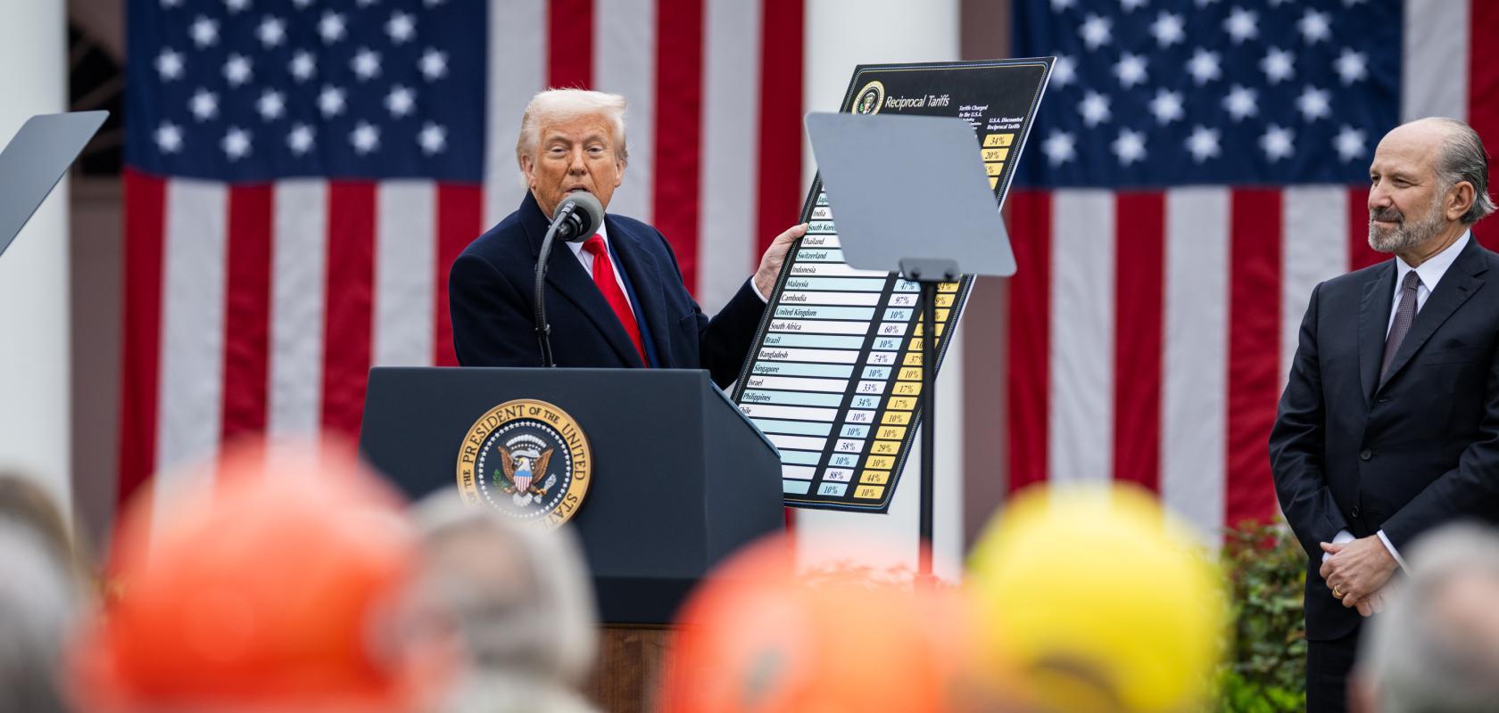The Trump administration announces a swathe of 'Reciprocal' trade tariffs on US imports
