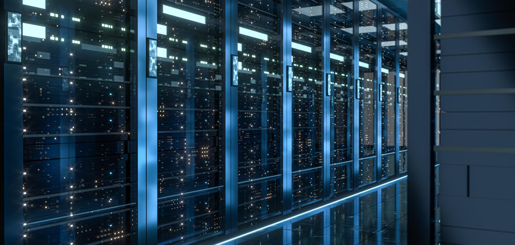 Server racks in a data centre