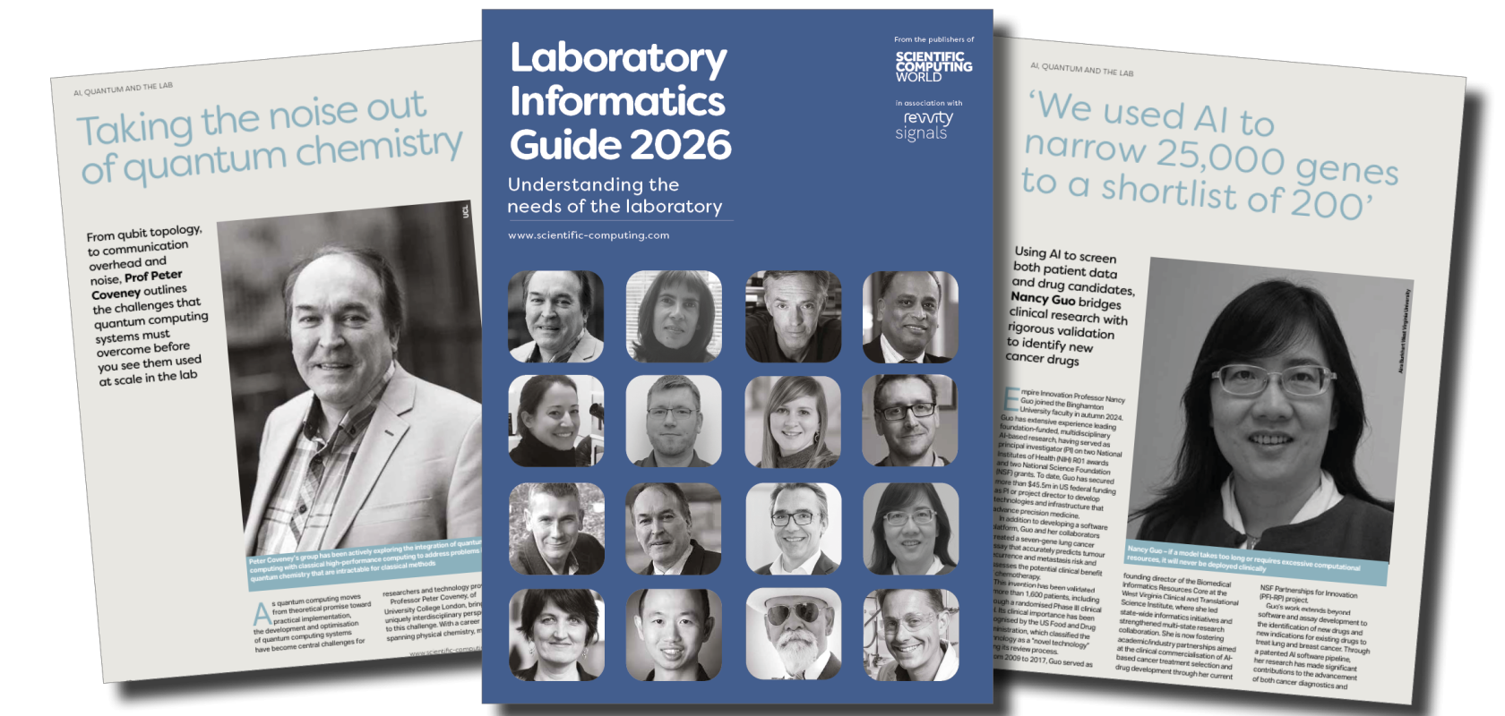 The cover and some internal pages of the Laboratory Informatics Guide 2026