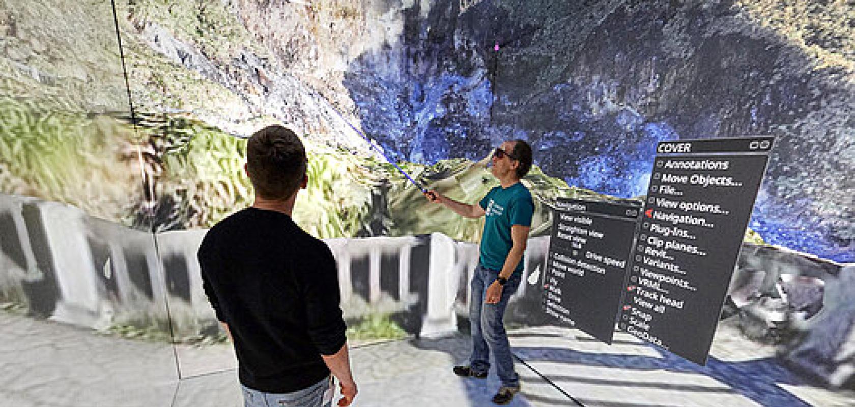 Created using data captured by a drone, the digital twin makes it possible to explore its dramatic landscape in Stuttgart using virtual reality