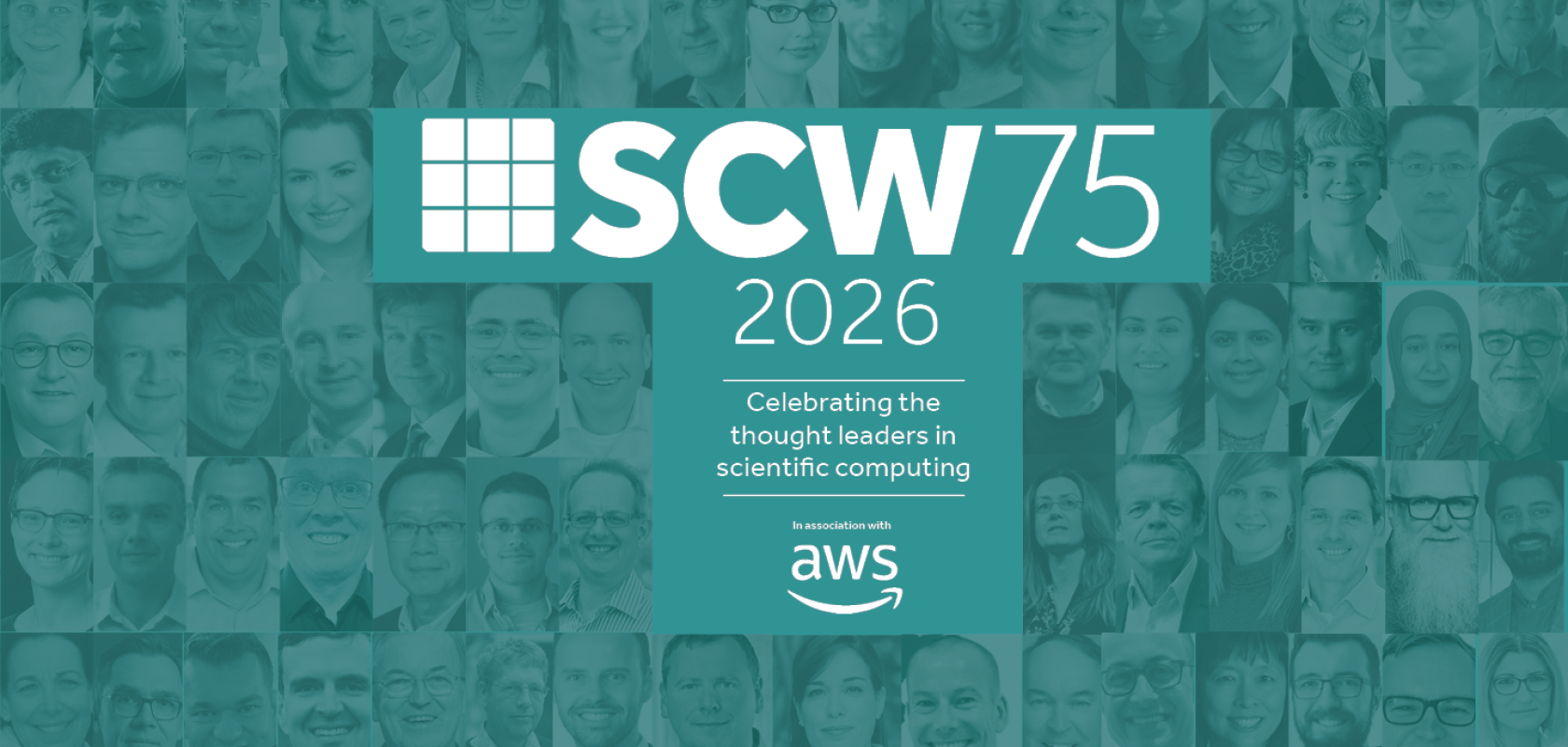 A montage of faces from the SCW75 2026
