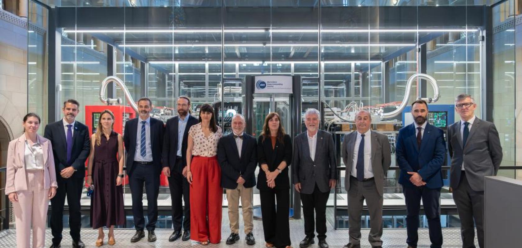 The inauguration ceremony was hosted by the Barcelona Supercomputing Center (BSC) -Centro Nacional de Supercomputación (BSC-CNS) and attended by María González Veracruz, Secretary of State for Digitalization and Artificial Intelligence (SEDIA) of the Government of Spain; Núria Montserrat, Minister of the Department of Research and Universities of the Government of Catalonia;  Juan Cruz Cigudosa, Secretary of State for Science, Innovation and Universities of the Government of Spain, Óscar Díez, Head of the Q