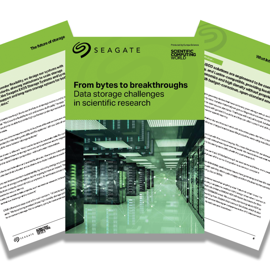 Seagate - From Bytes to Breakthroughs: Data storage challenges in scientific research