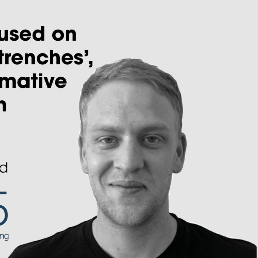 A picture of Scientific Computing World editor Robert Roe next to a logo for the SCW75 and a quote that reads: '‘The SCW75 is focused on the people actively in the ‘trenches’, deploying transformative technology  to push research forward’ – Robert Roe, editor, Scientific Computing World' 