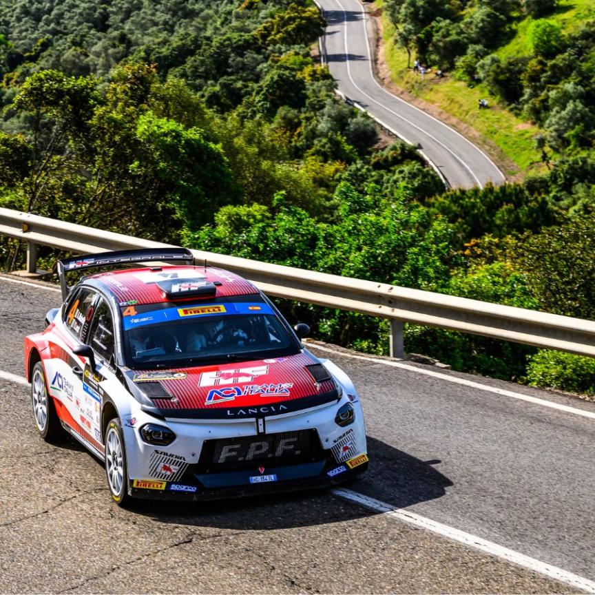 Andrea Mabellini and Virginia Lenzi ready to attack on the Scandinavian gravel aboard the Lancia Ypsilon Rally2 HF Integrale in pursuit of crucial championship points