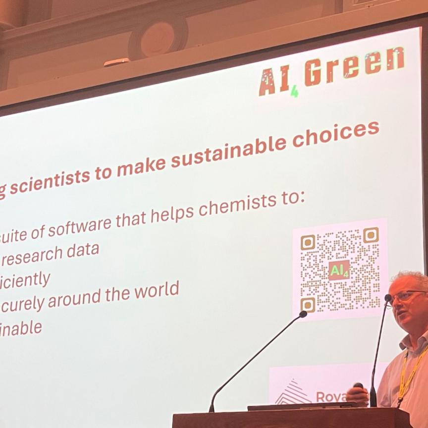 Professor Jonathon Hirst giving a talk
